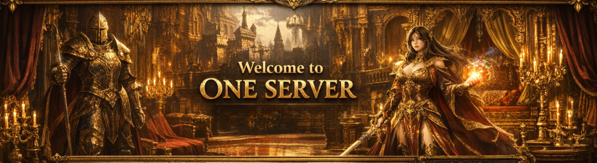 ONE SERVER 대문 UI